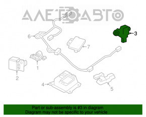 Senzor airbag dreapta spate Nissan Leaf 18-