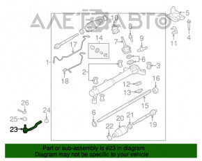 Рулевой наконечник левый Mazda CX-7 06-09 новый неоригинал CTR