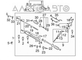 Рулевой наконечник правый Mazda6 09-13 CTR