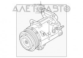 Compresorul de aer condiționat Ford Fusion mk5 13-20 1.5T 1.6T