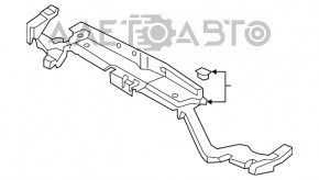 Опора радиатора верхняя Lincoln MKX 16- пластик