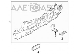 Panoul din spate al Nissan Leaf 18-