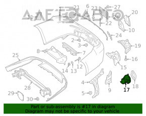 Capacul de evacuare stânga Mercedes GLC 300/350e/43 16-19 crom, oval