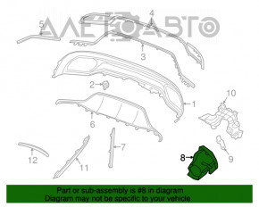 Capăt de evacuare dreapta Mercedes GLC 300/350e/43 16-19 crom, oval