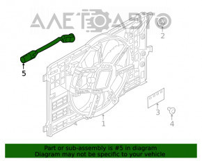 Cablu difuzor capac radiator Infiniti QX50 19-