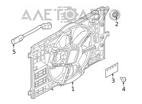 Cablu difuzor capac radiator Infiniti QX50 19-