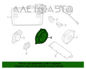 Difuzor ușă față stânga Nissan Leaf 18-22 Bose