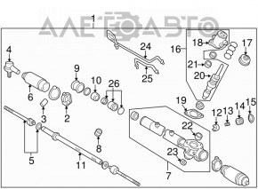 Рулевая тяга с наконечником правая Lexus RX300 98-03