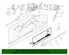 Bară de direcție dreapta Nissan 350z 03-08