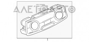 Управление климат-контролем заднего ряда Audi A6 C7 16-18 с подогревом, царапины, скол