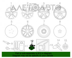 Compresorul de umflare a roților Nissan Leaf 18-