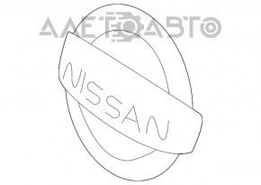 Grila radiator emblema grila Nissan Leaf 18-22 nou original OEM