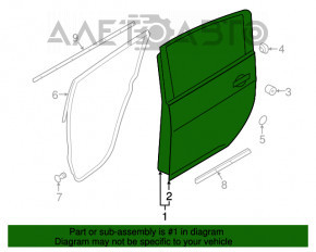 Дверь в сборе задняя левая Nissan Leaf 18-