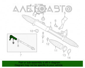 Capăt de direcție dreapta Porsche Cayenne 958 11-17