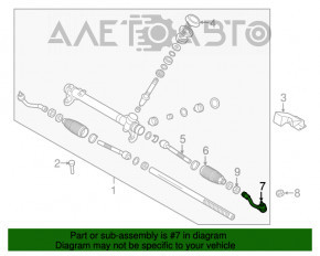 Capăt de direcție dreapta Kia Sorento 16-18 pre-restilizare nou aftermarket CTR