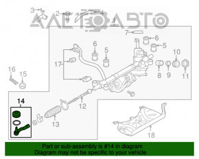 Рулевой наконечник правый Subaru Legacy 15-19 новый неоригинал CTR