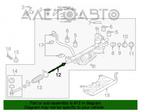 Рулевая тяга правая Subaru Forester 08-13 SH новый неоригинал CTR