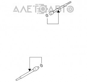 Tija de directie dreapta Mazda6 03-08 nou original OEM