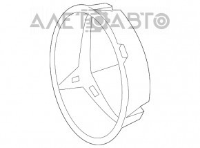 Baza emblemei grilei radiatorului Mercedes GLC 16-19