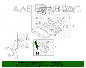 Protecția curelei de distribuție VW Passat b7 12-15 USA 2.0 TDI internă