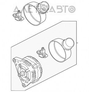 Generatorul Audi Q7 4L 10-15 cu răcire