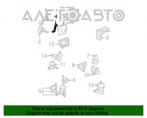 Кронштейн двигателя правый передний Lexus RX400H 06-09