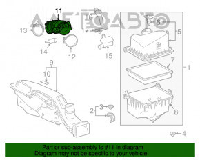 Conducta de aer pentru colectorul de admisie al Lexus ES250 20-21