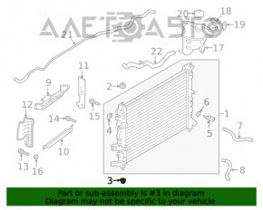 Suport radiator inferior stânga Infiniti QX50 19-