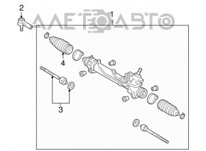 Capăt direcție dreapta Toyota Sienna 04-10 nou original OEM