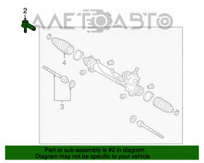 Cap de bara stânga Toyota Sienna 04-10