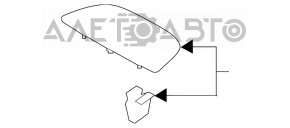 Grila dinamica a torpilei pentru Subaru Legacy 15-19