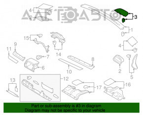 Grila dinamica a torpilei pentru Subaru Legacy 15-19