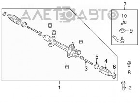 Capăt de direcție stânga Toyota Prius 2004-2009 nou aftermarket CTR