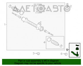 Capăt de direcție dreapta Toyota Prius V 12-17 nou aftermarket CTR