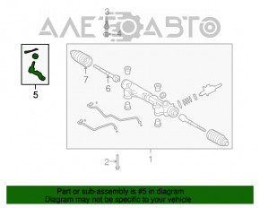 Capăt de direcție dreapta Toyota Sequoia 08-16 nou aftermarket CTR