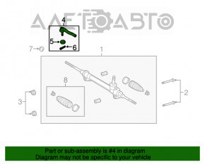 Capăt de direcție dreapta Toyota Sienna 11-20 nou aftermarket CTR