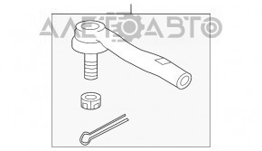 Рулевой наконечник правый Toyota Camry v55 15-17 usa CTR