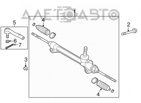 Рулевой наконечник правый Toyota Camry v55 15-17 usa CTR