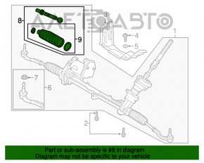 Bară de direcție stânga Volvo XC90 16-22 nouă, neoriginală CTR