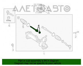 Bară de direcție dreapta Toyota Avalon 05-12 nouă, neoriginală CTR.