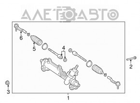 Bară de direcție dreapta Toyota Camry v40 nouă, neoriginală CTR