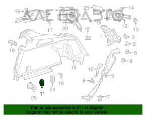 Butonul de rabatare a scaunelor din spate stanga pentru Mercedes GLC 16-22