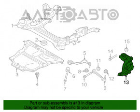 Цапфа передняя левая BMW 3 F30 13-18 AWD новый OEM оригинал