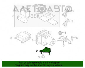 Кронштейн ABS Audi A6 C7 16-18 рест, верхний