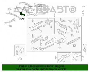 Garnitură capot dreapta Audi A6 C7 12-18