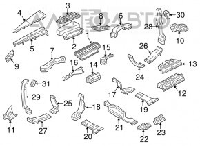 Actuator motor actionare pentru incalzirea consola centrala Audi A6 C7 12-18 nou original