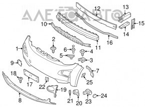 Absorbantul de bara fata pentru BMW i3 14-17, nou, original OEM