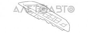 Capacul de control al geamului electric din față stânga Mitsubishi Outlander 14-21 zgâriat.