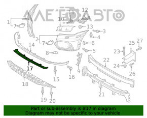 Capacul buzei bara fata Audi Q5 80A 18-20 nou OEM original