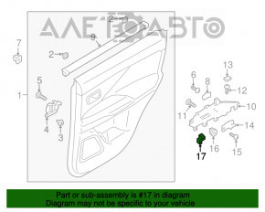 Controlul geamului electric din față dreapta Mitsubishi Outlander 16-21